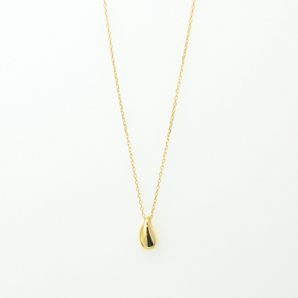 Cate 18K Gold Vermeil Water Droplet Necklace - Picture 4 of 9